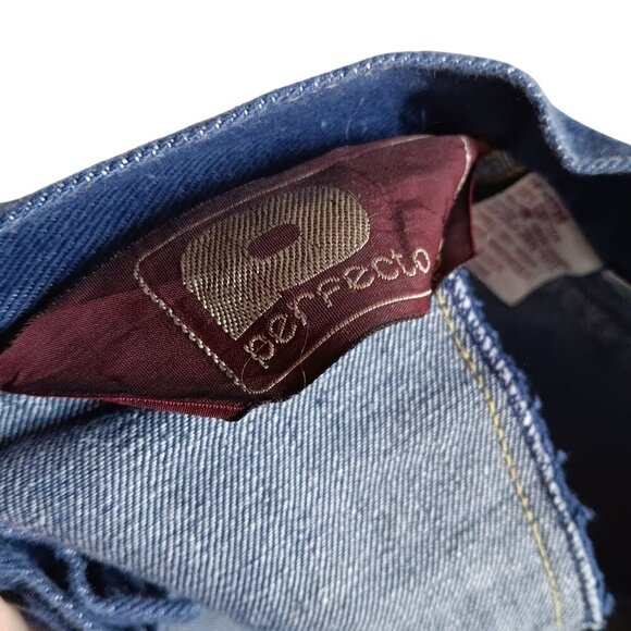 Womens JEANS 30x33 True Vtg 80s HIGH WAIST RAW DENIM STRAIGHT MOM PERFECTO - Picture 5 of 6